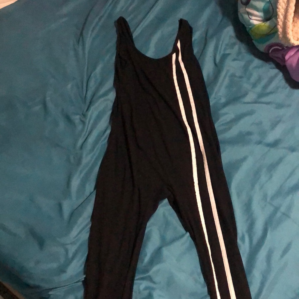 Black and white jumpsuit